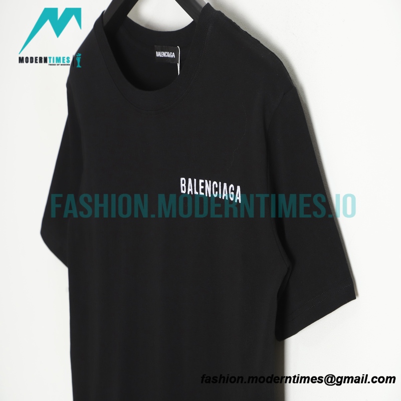Balenciaga - 23SS Earth Embroidery Short Sleeve T-shirt