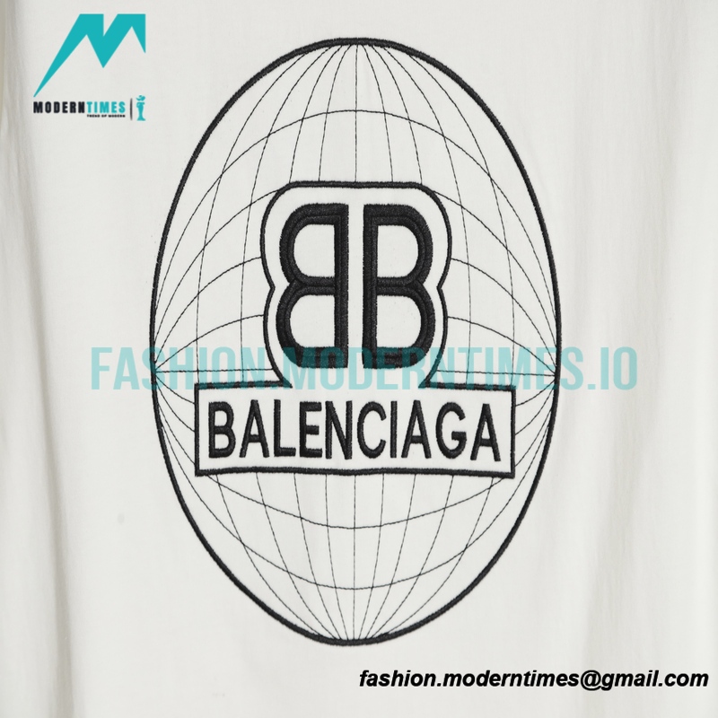 Balenciaga - 23SS Earth Embroidery Short Sleeve T-shirt