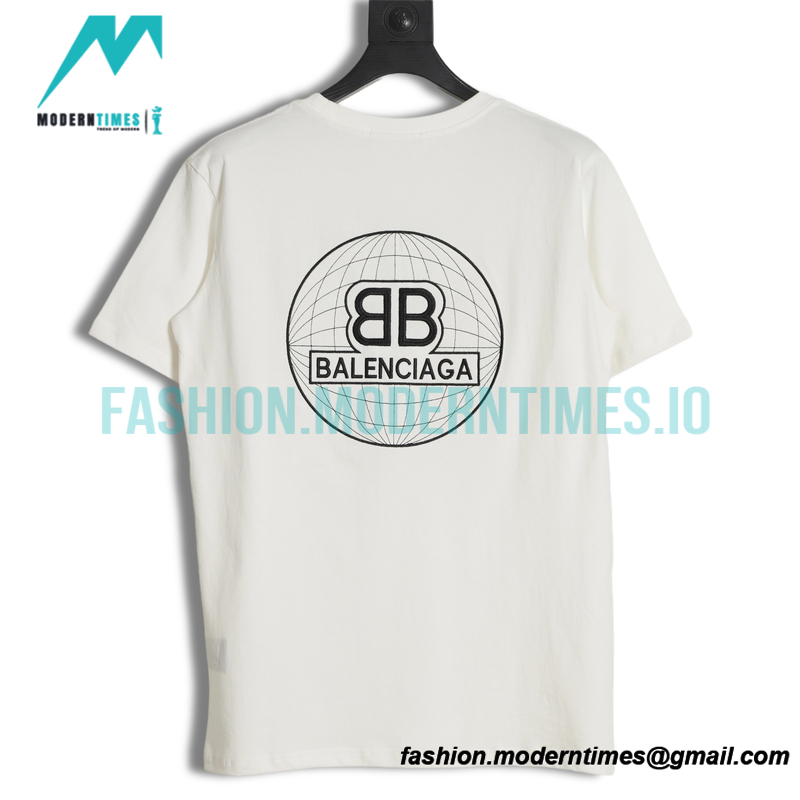 Balenciaga - 23SS Earth Embroidery Short Sleeve T-shirt