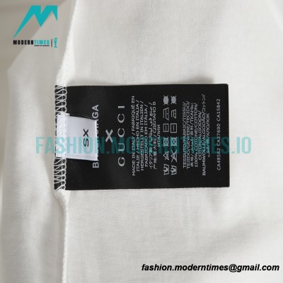 Balenciaga - Gucci Red-White Graffiti Coke Print Short Sleeve