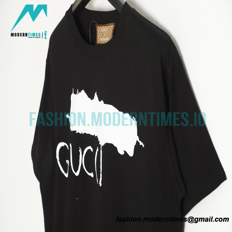 Balenciaga - Gucci Painted Print Short Sleeve