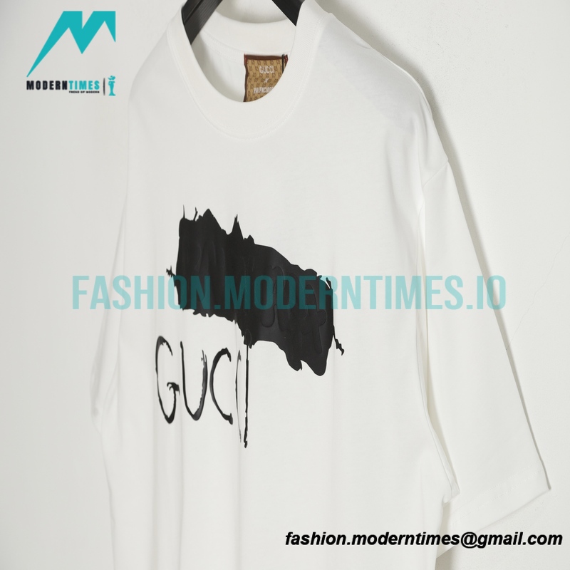 Balenciaga - Gucci Painted Print Short Sleeve