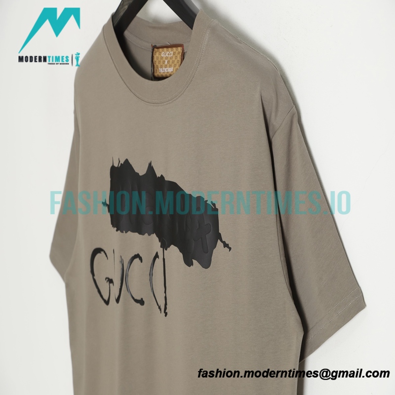 Balenciaga - Gucci Painted Print Short Sleeve