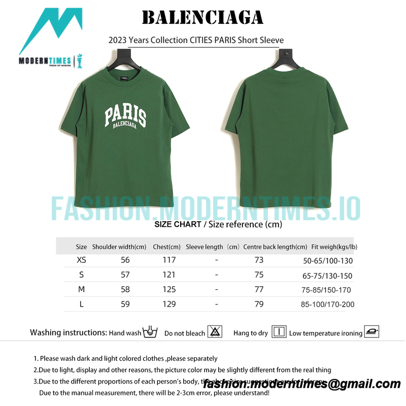 Balenciaga - 2023 Years Collection CITIES PARIS Short Sleeve