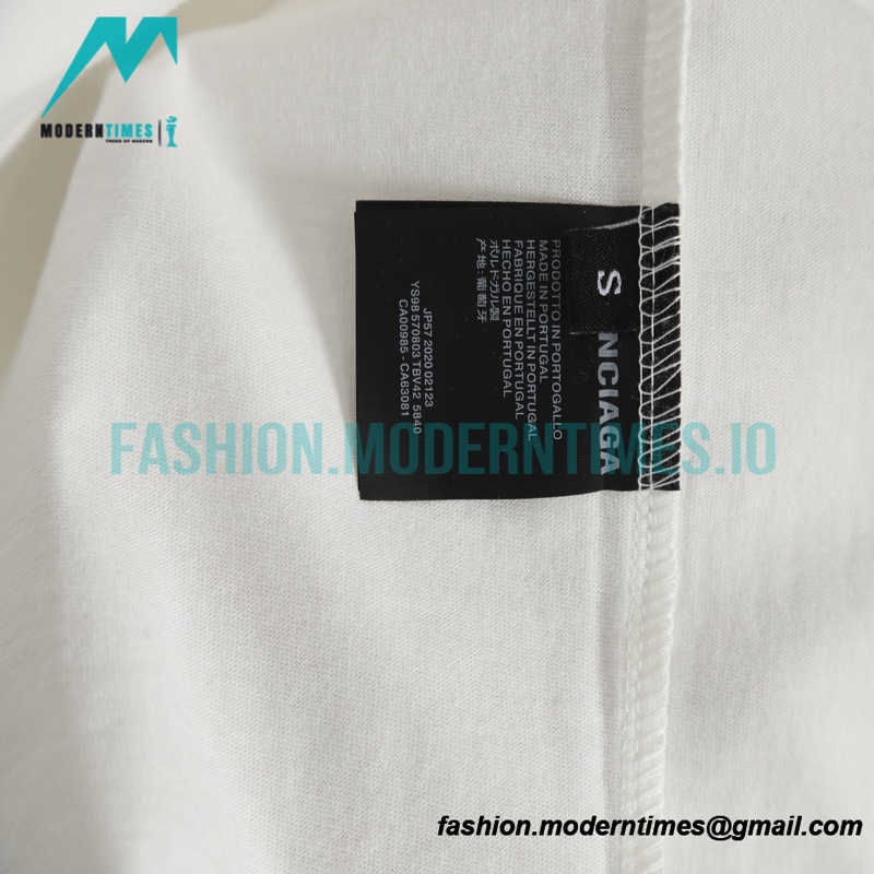 Balenciaga - 23SS Embroidered Short Sleeve T-shirt