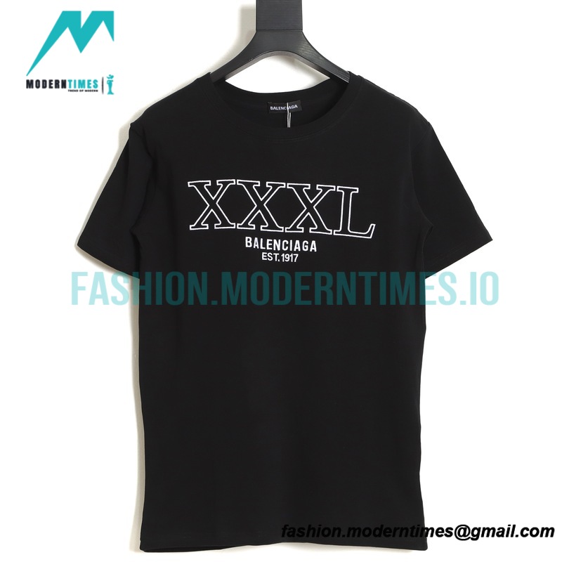 Balenciaga - 23SS Embroidered Short Sleeve T-shirt