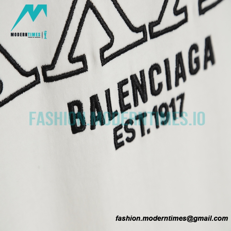 Balenciaga - 23SS Embroidered Short Sleeve T-shirt