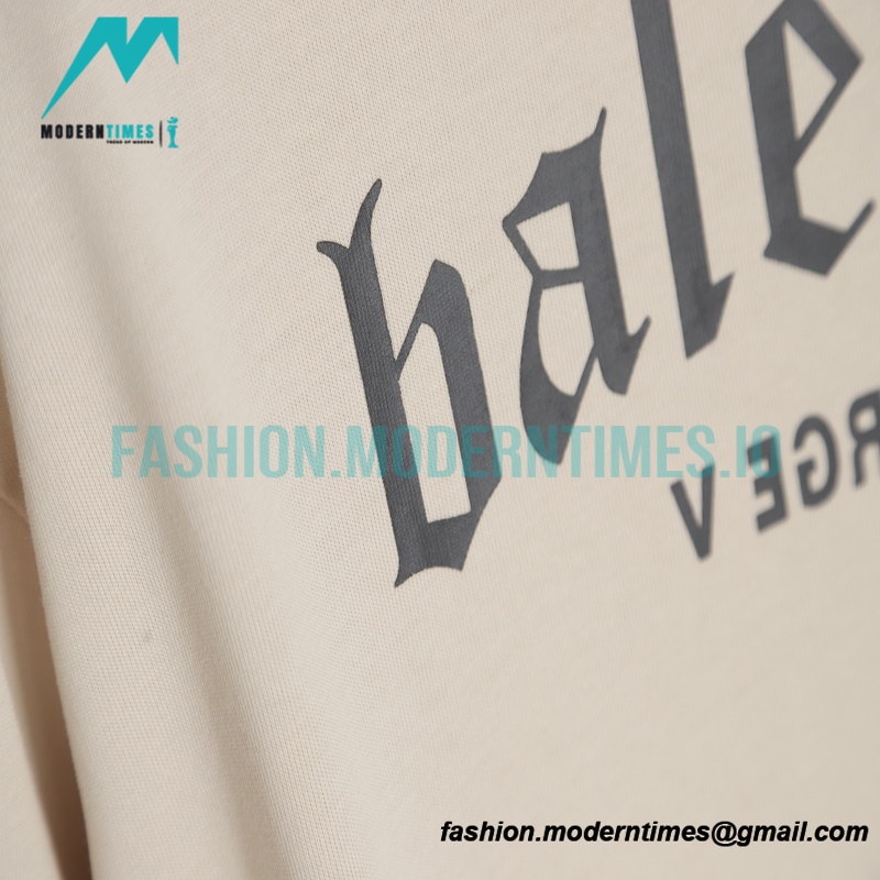 Balenciaga - English Letter Print Short Sleeve T-shirt