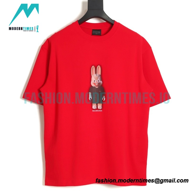 Balenciaga - Rabbit Alphabet Print Short Sleeve T-shirt