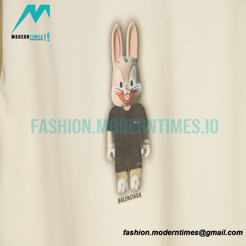 Balenciaga - Rabbit Alphabet Print Short Sleeve T-shirt