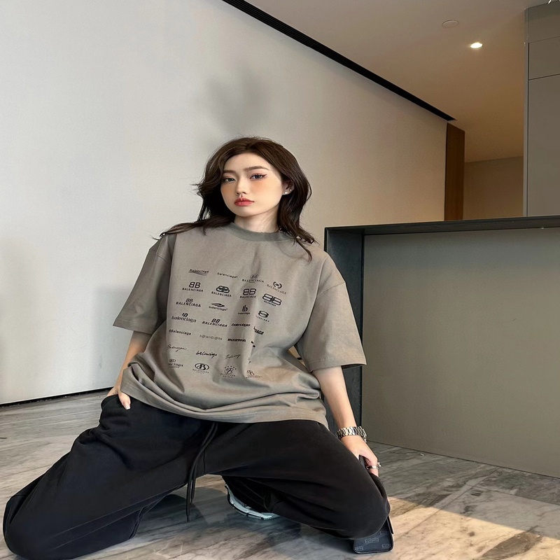 Balenciaga - 23SS Full Print Short Sleeve T-shirt