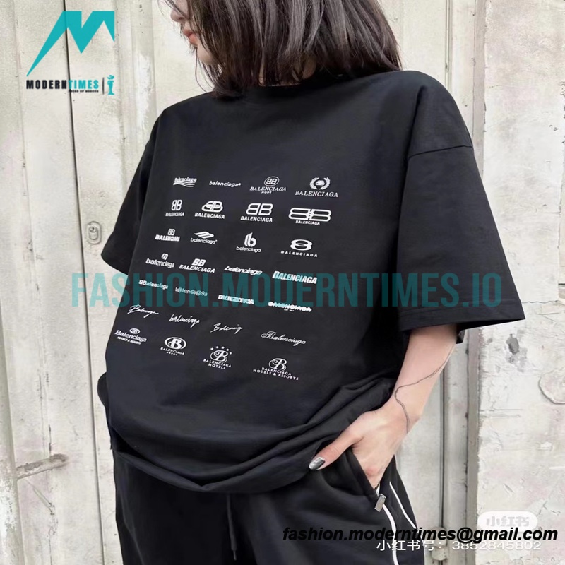 Balenciaga - 23SS Full Print Short Sleeve T-shirt