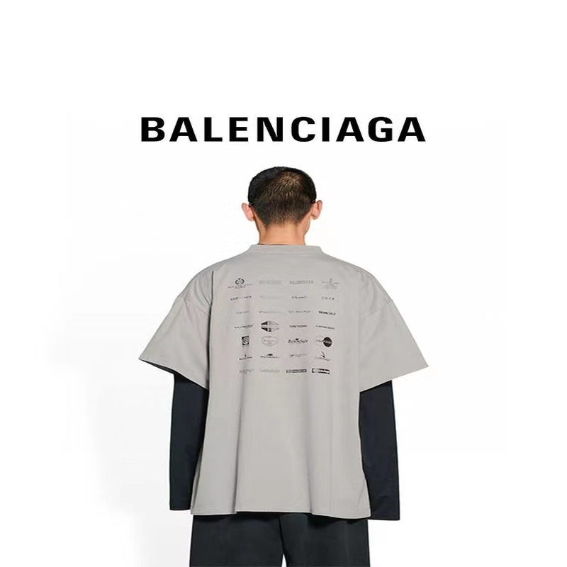 Balenciaga - 23SS Full Print Short Sleeve T-shirt