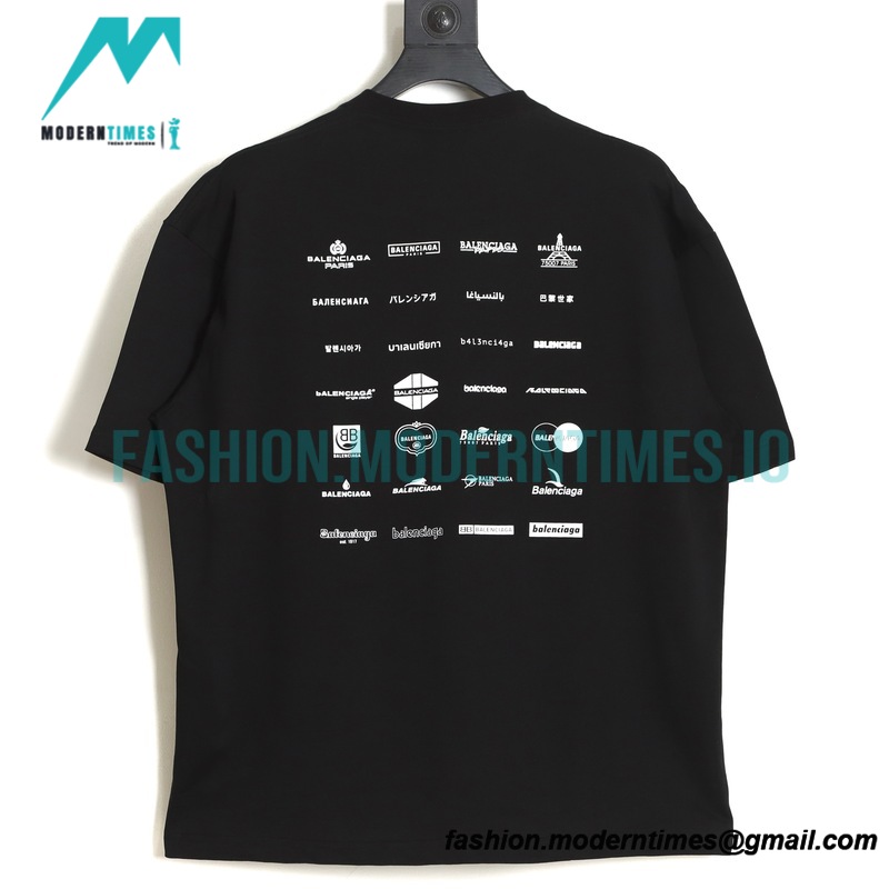 Balenciaga - 23SS Full Print Short Sleeve T-shirt