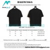 Balenciaga - Full Star Letter Embroidered Short Sleeve T-shirt
