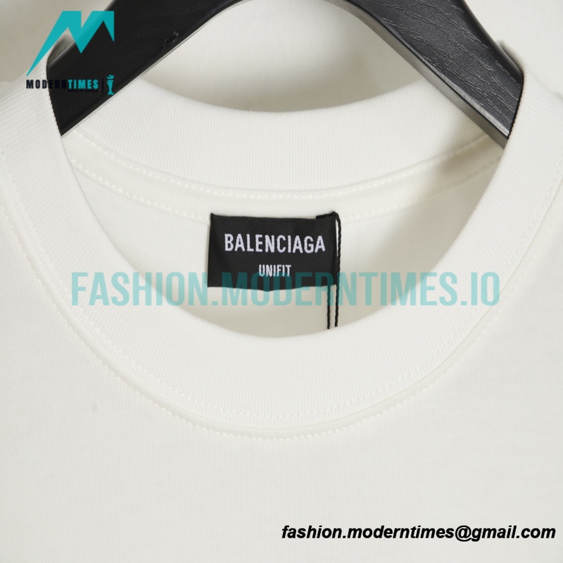 Balenciaga - Gradient Letter Print Short Sleeve T-shirt