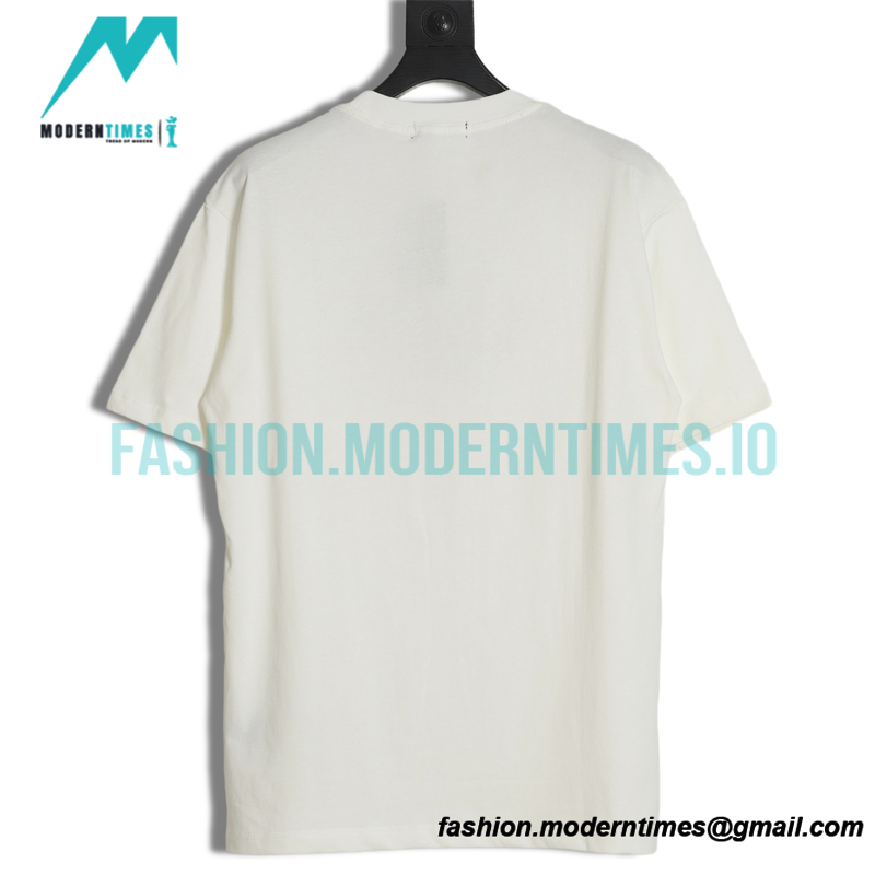 Balenciaga - Embroidered Letter Short Sleeve T-shirt
