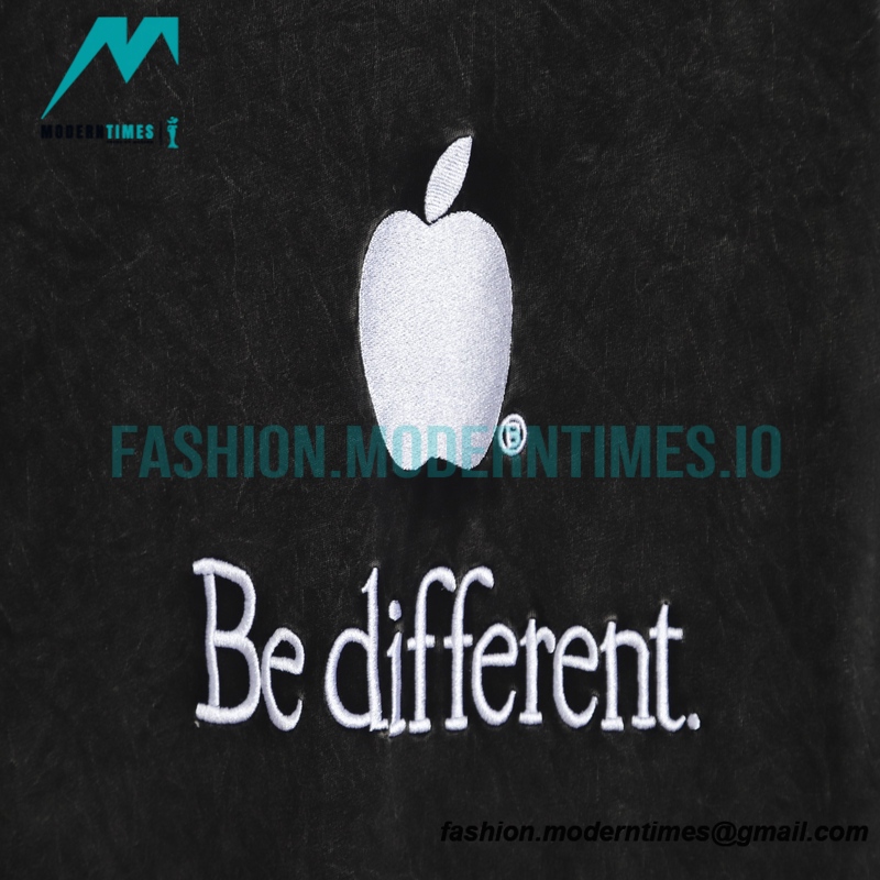 Balenciaga - Apple Embroidery Letter Wash Short Sleeve