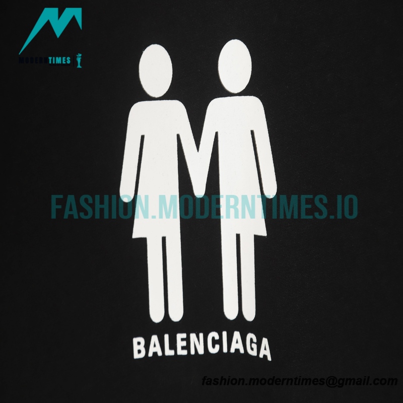 Balenciaga - Multi-National Flag Print Short Sleeve