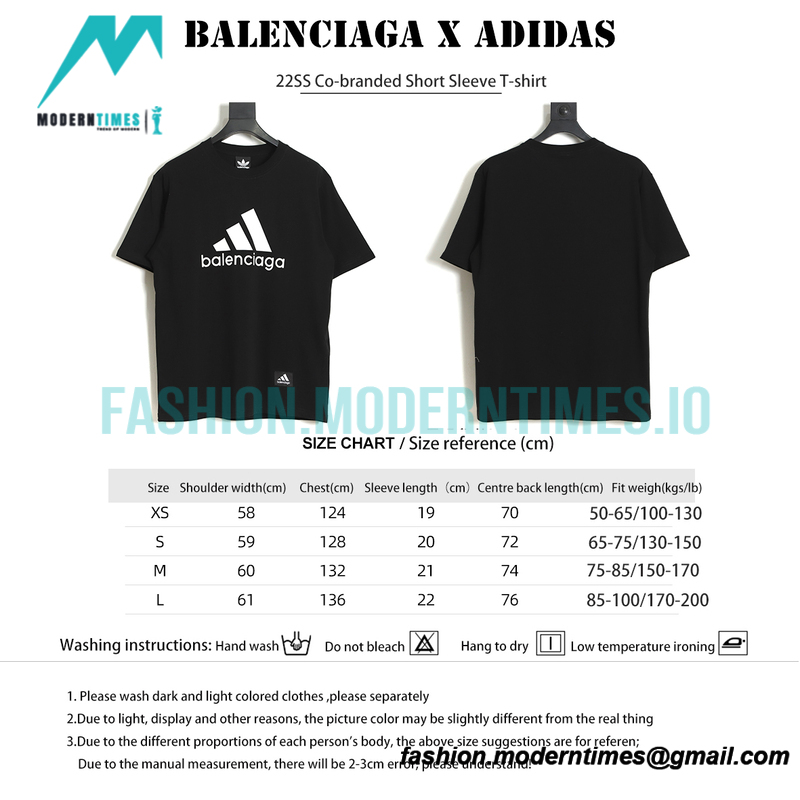 Balenciaga - Adidas 22SS Co-branded Short Sleeve T-shirt