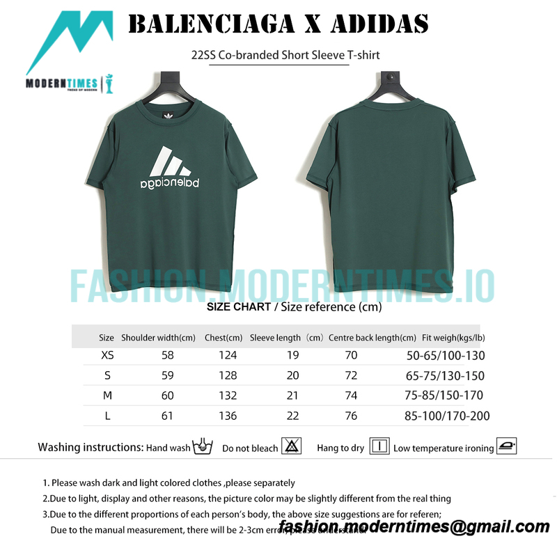 Balenciaga - Adidas 22SS Co-branded Short Sleeve T-shirt
