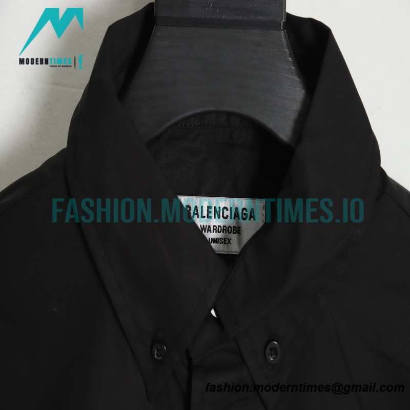 Balenciaga - 23SS Chest Letter Logo Long Sleeve Shirt