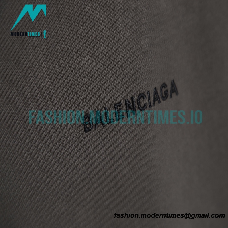 Balenciaga - 23SS Embroidered Letter Short Sleeve T-shirt