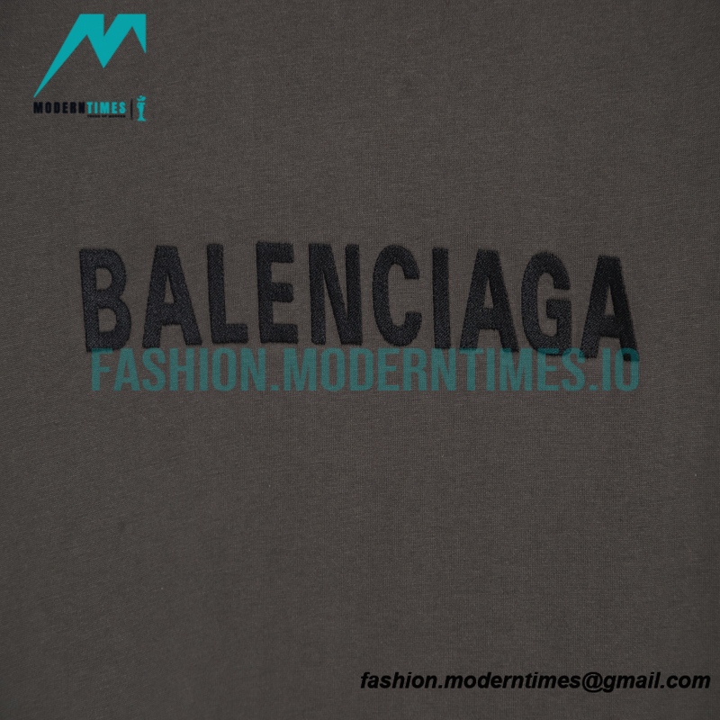 Balenciaga - 23SS Embroidered Letter Short Sleeve T-shirt