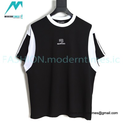 Balenciaga - 23SS Double Hook Stitching Short Sleeve T-shirt