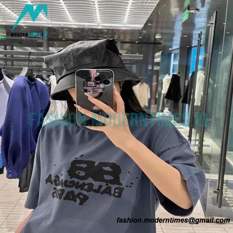 Balenciaga - 23SS Double B Splash Ink Short-sleeved T-shirt