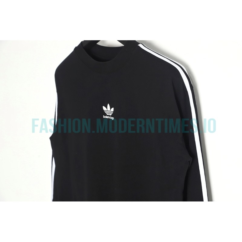Balenciaga - Adidas 23FW Clover Co-branded  Webbing Long Sleeve T-shirt