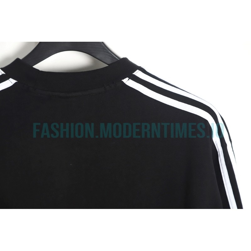 Balenciaga - Adidas 23FW Clover Co-branded  Webbing Long Sleeve T-shirt