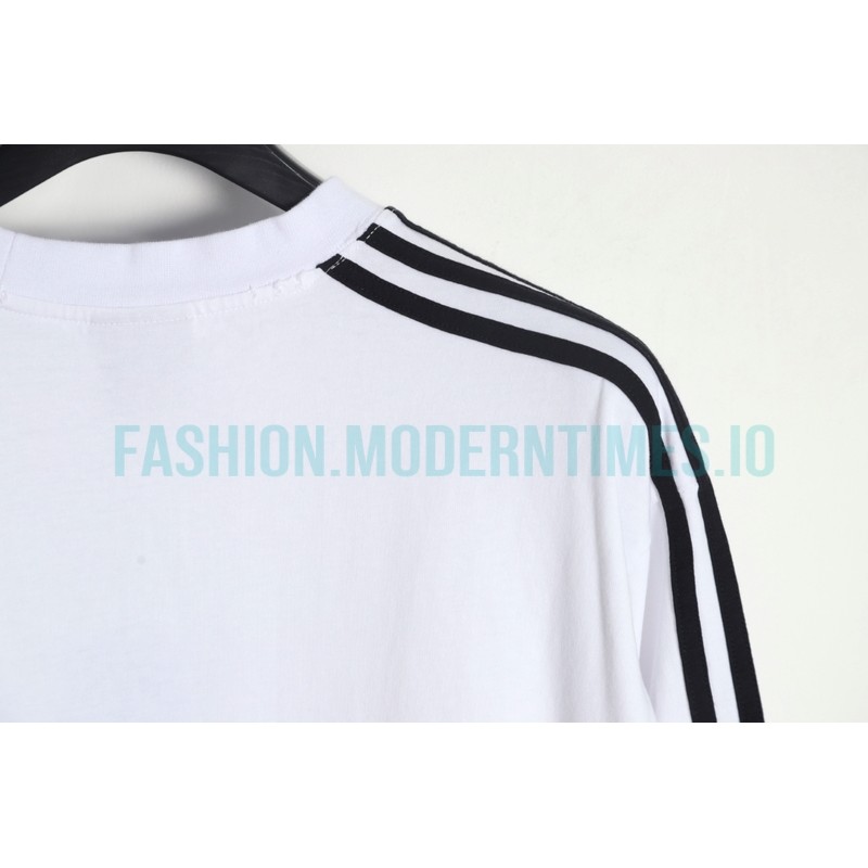 Balenciaga - Adidas 23FW Clover Co-branded  Webbing Long Sleeve T-shirt