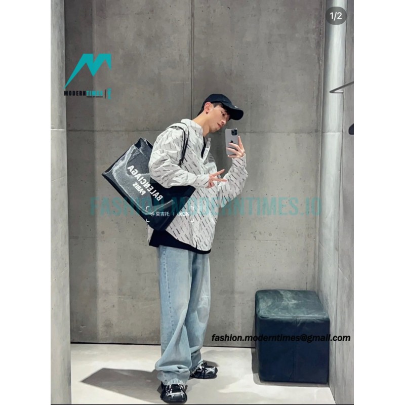 Balenciaga - 23GW Full Logo Signature Shirt