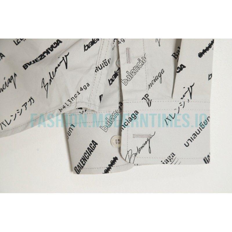 Balenciaga - 23GW Full Logo Signature Shirt