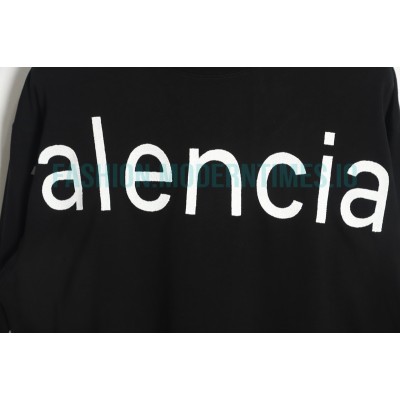 Balenciaga - 23Fw One-piece Seamless Embroidery Website Letter Embroidery Long Sleeve T-shirt