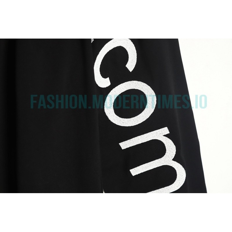 Balenciaga - 23Fw One-piece Seamless Embroidery Website Letter Embroidery Long Sleeve T-shirt