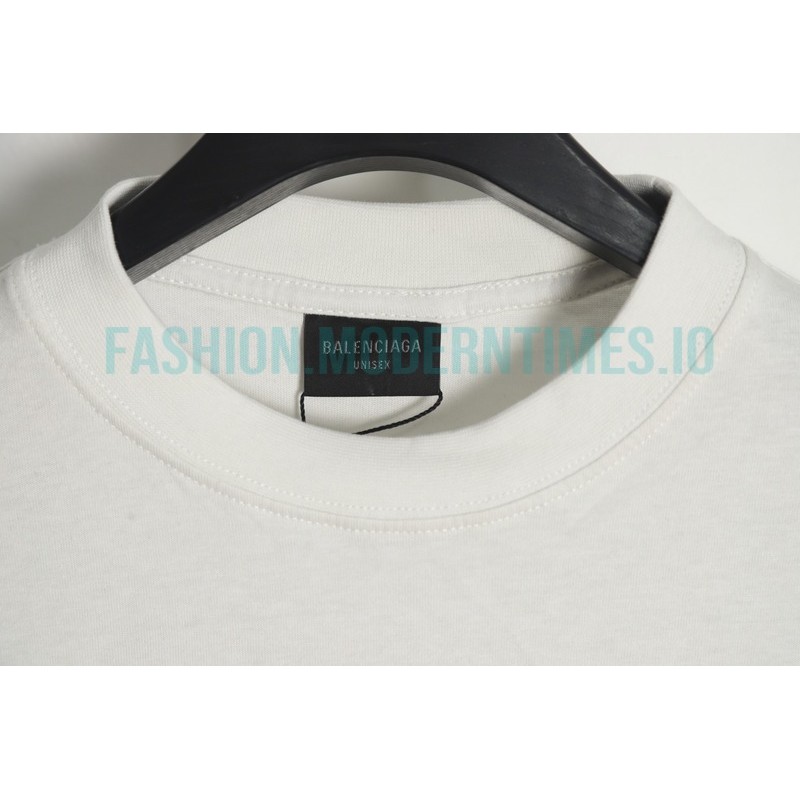 Balenciaga - 23Fw One-piece Seamless Embroidery Website Letter Embroidery Long Sleeve T-shirt