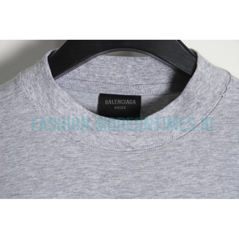 Balenciaga - 23FW Patch Printed Embroidered Alphabet Long Sleeve T-shirt