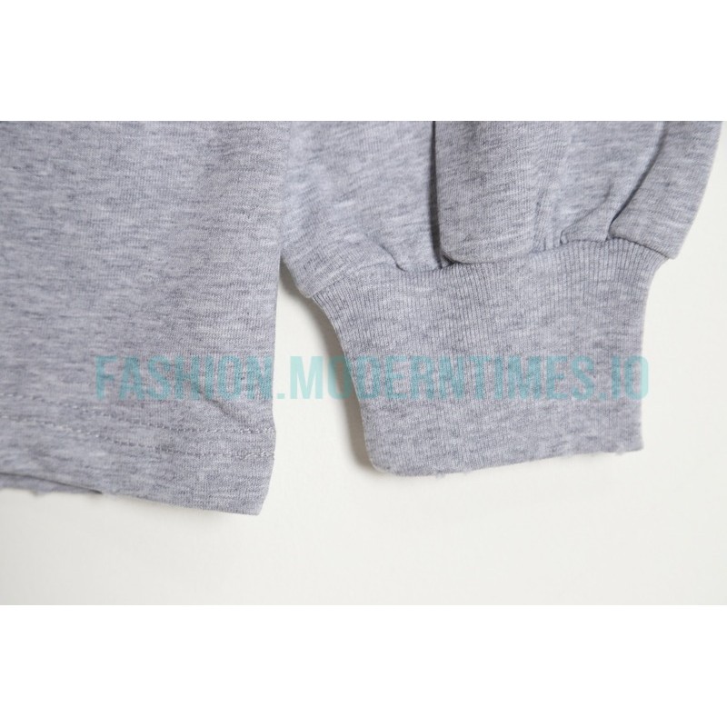 Balenciaga - 23FW Patch Printed Embroidered Alphabet Long Sleeve T-shirt
