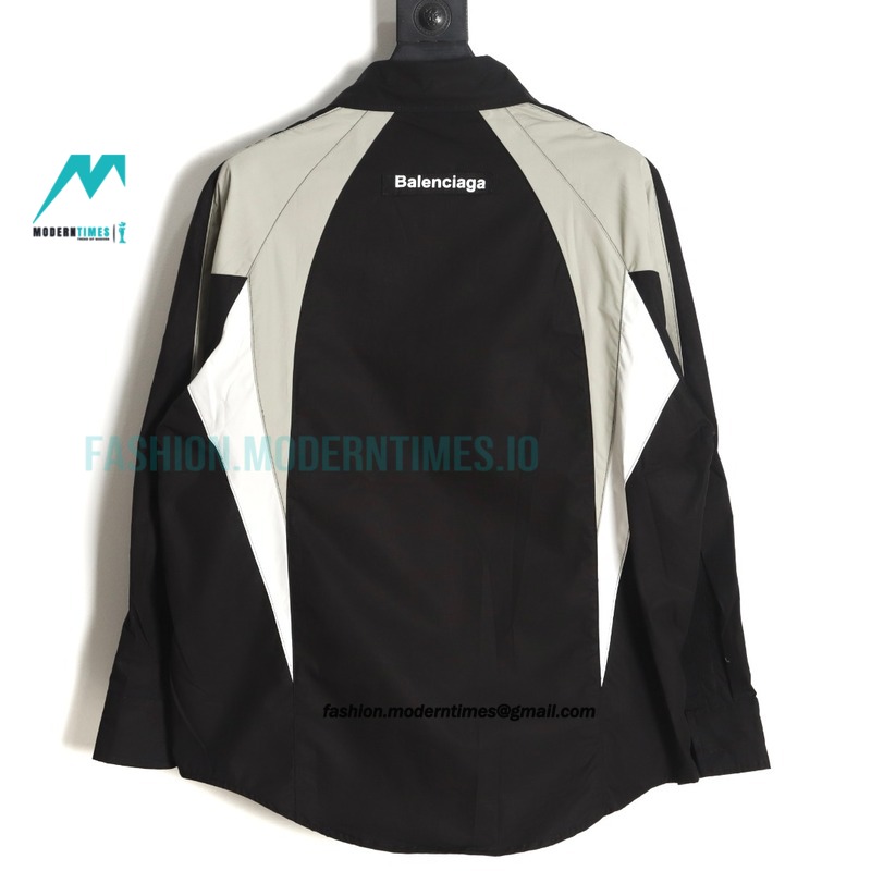 Balenciaga - Chest Double B Patch Long Sleeve Shirt