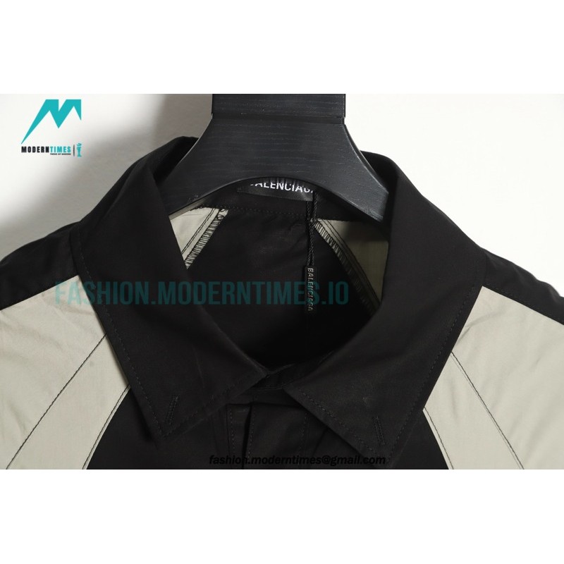 Balenciaga - Chest Double B Patch Long Sleeve Shirt
