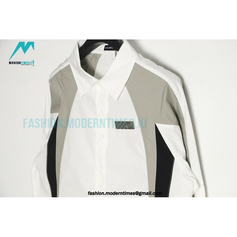 Balenciaga - Chest Double B Patch Long Sleeve Shirt