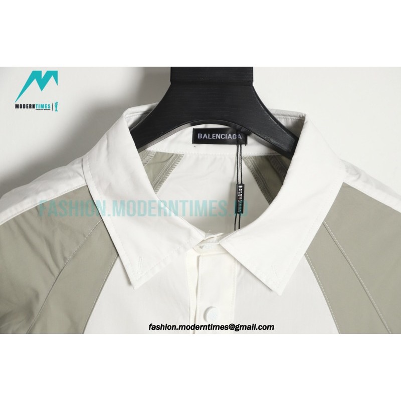 Balenciaga - Chest Double B Patch Long Sleeve Shirt