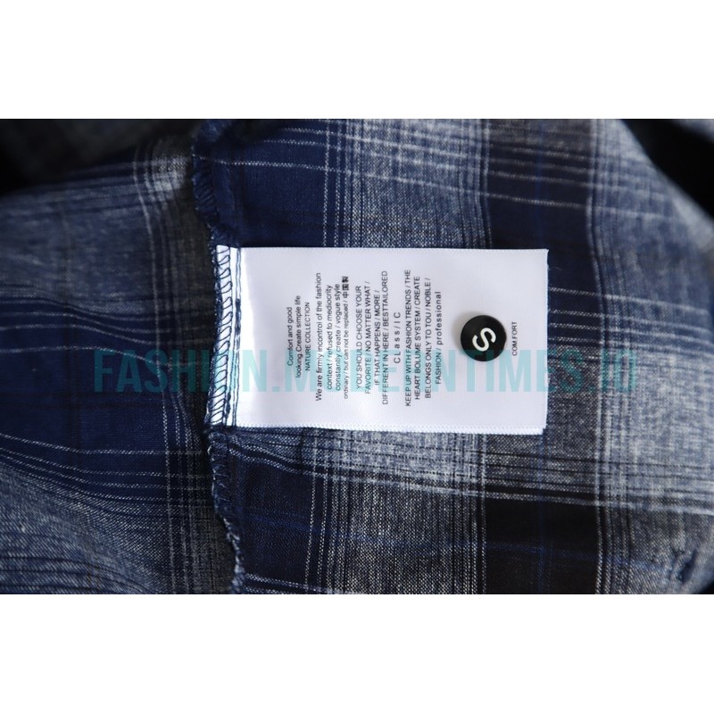 Balenciaga - Washed Willow Nail Plaid Long-sleeved Shirt