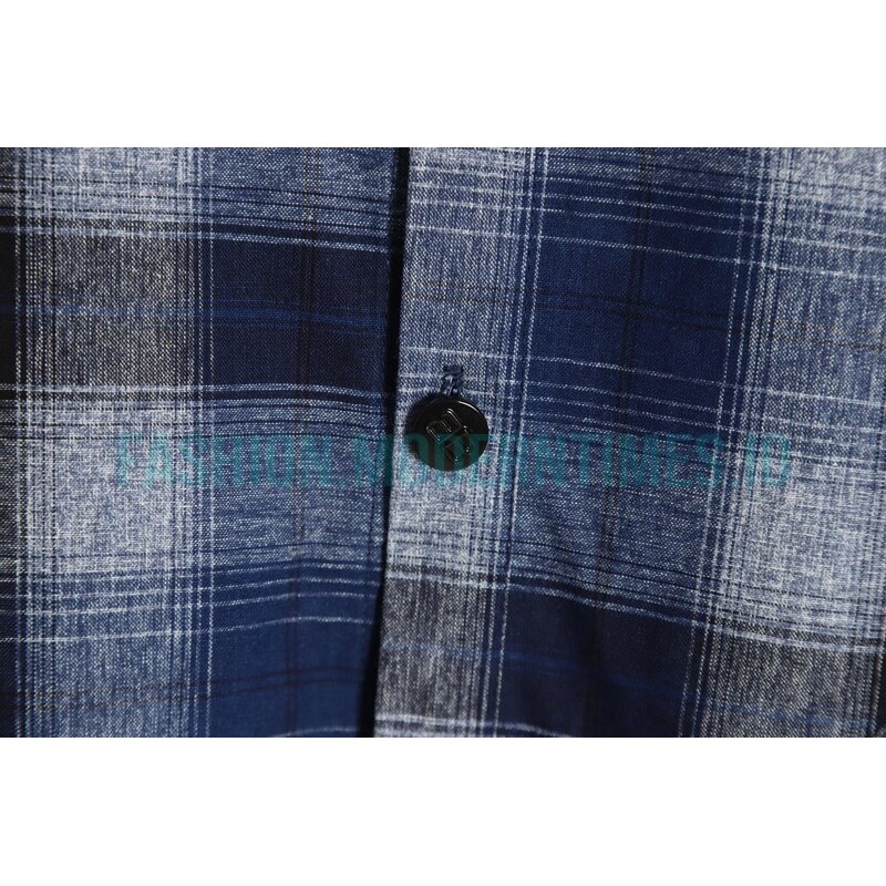 Balenciaga - Washed Willow Nail Plaid Long-sleeved Shirt
