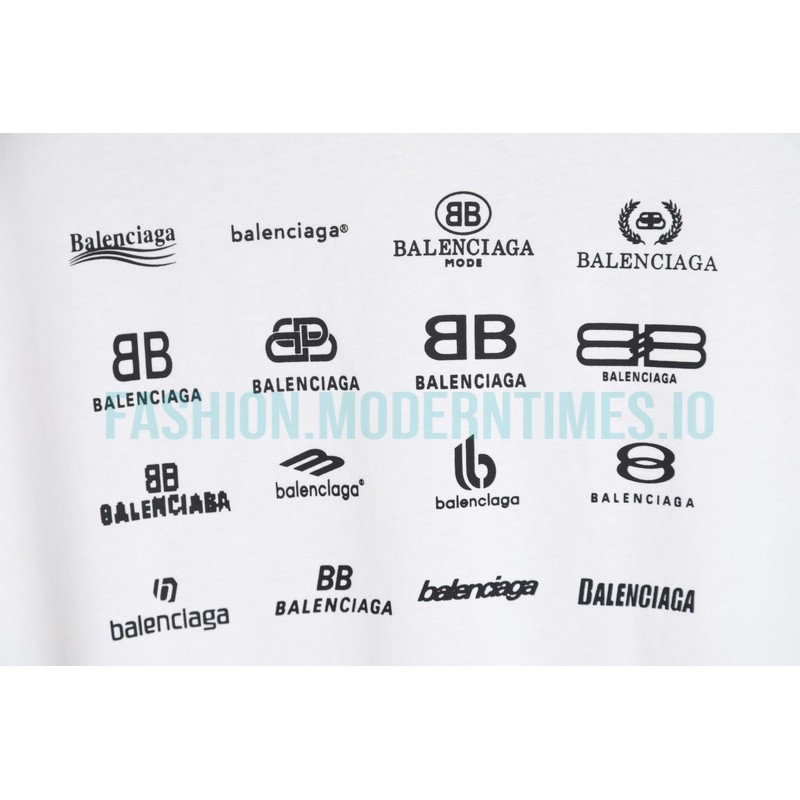 Balenciaga - Long-sleeved T-shirts Covered In Classic Logos