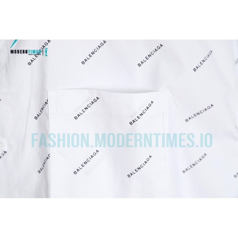 Balenciaga - 23SS Long-sleeved Shirt With Small Letters Full Of Bullets