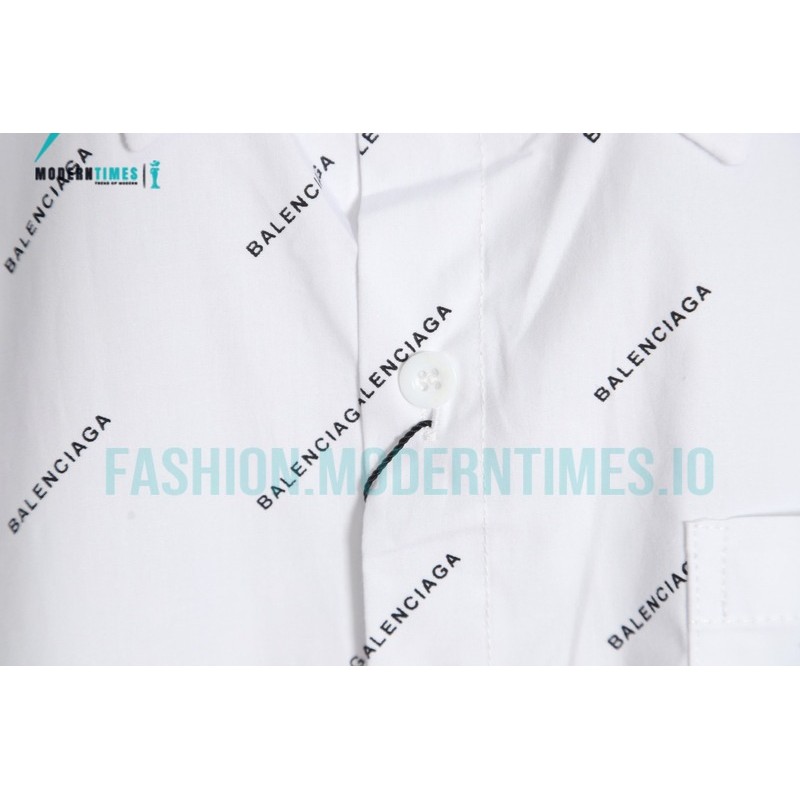 Balenciaga - 23SS Long-sleeved Shirt With Small Letters Full Of Bullets
