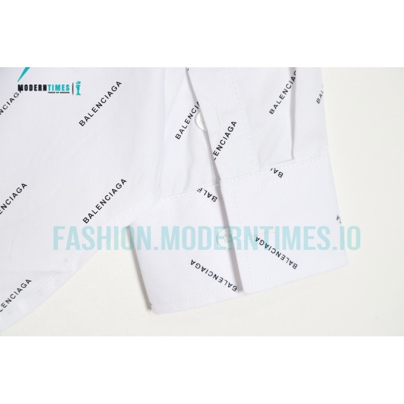 Balenciaga - 23SS Long-sleeved Shirt With Small Letters Full Of Bullets